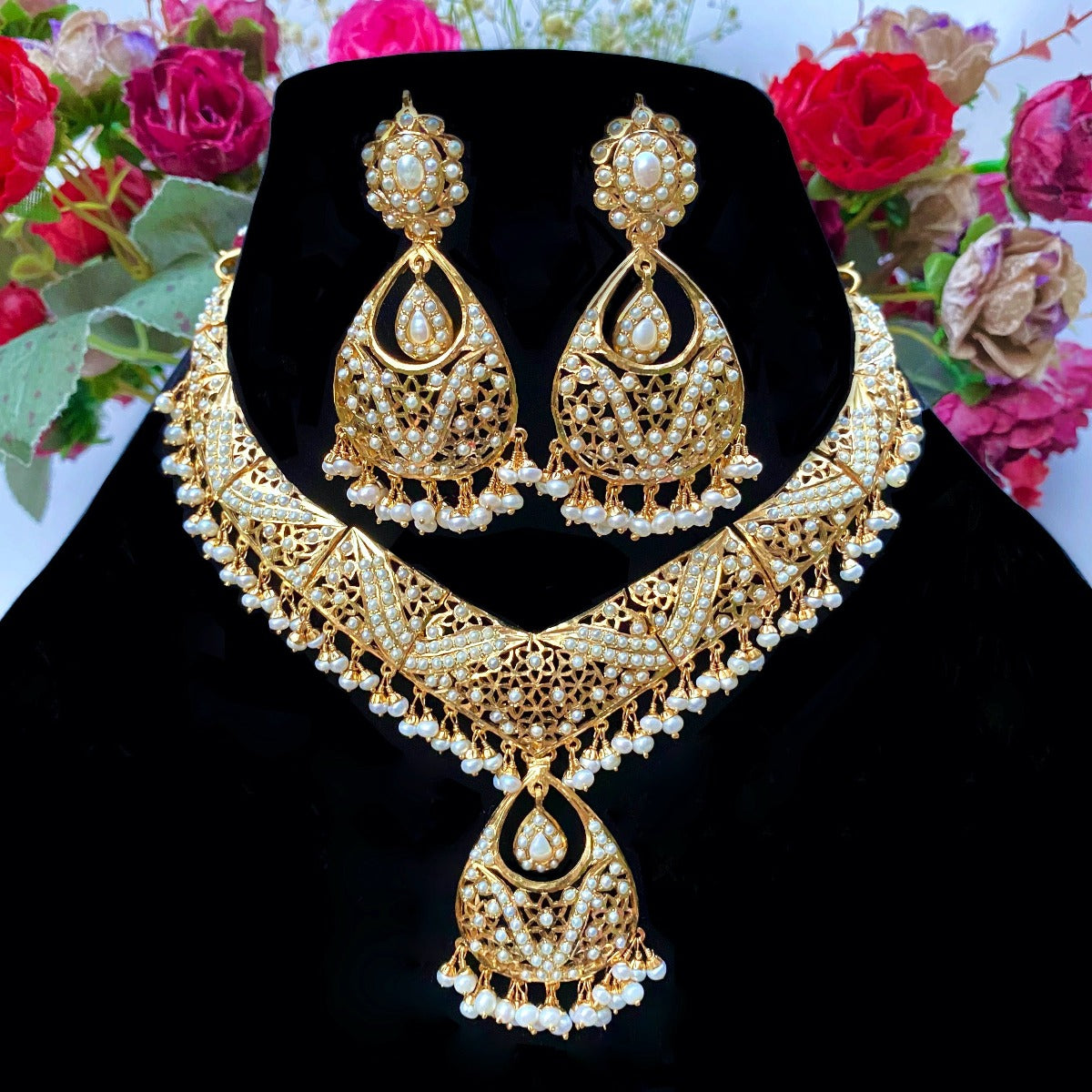 pearl necklace set