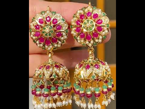 2 Gram Gold Beautiful Gold Plated Jhumka Earring Collection For Women ER3339